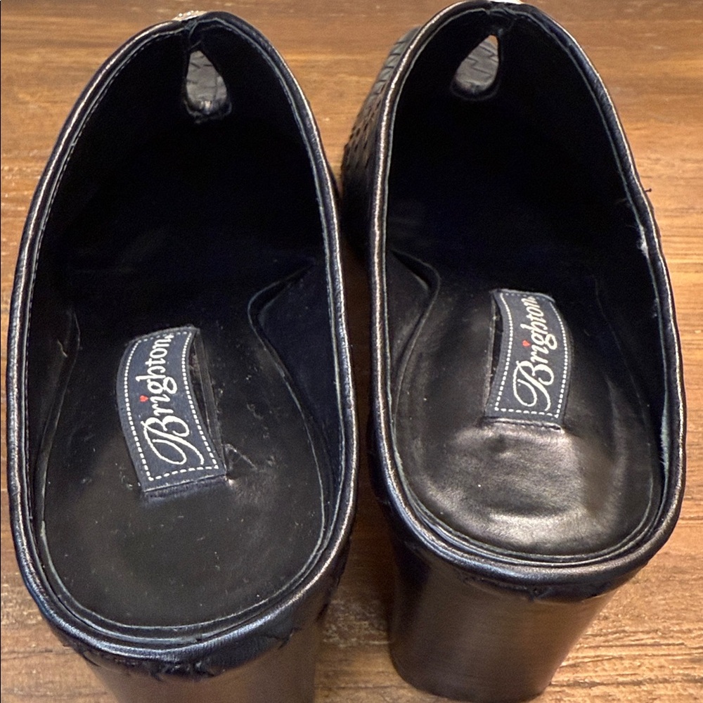 Brighton Tynan Woven Leather Mules View 6